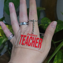 Load image into Gallery viewer, Teacher License plate key chain