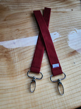 Load image into Gallery viewer, Burgundy key fob