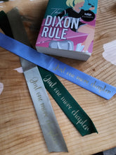 Load image into Gallery viewer, Just one more chapter light green ribbon bookmark