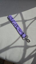 Load image into Gallery viewer, Violet leaves key fob