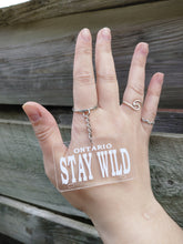 Load image into Gallery viewer, Stay Wild License Plate Key Chain
