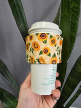 Load image into Gallery viewer, Fall sunflower drink cozie
