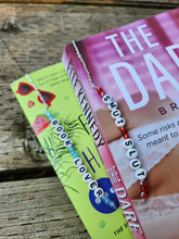 Load image into Gallery viewer, Book Lover friendship bracelet bookmark
