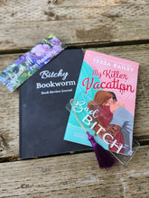 Load image into Gallery viewer, Fuck Off im reading Lilac Bookmark
