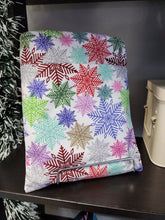 Load image into Gallery viewer, Colourful snowflakes Book Sleeve
