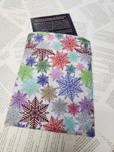 Load image into Gallery viewer, Colourful snowflakes Book Sleeve
