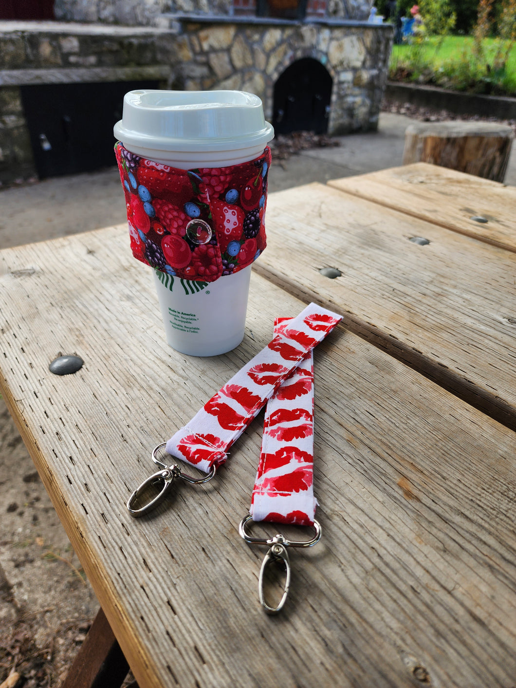 Kiss on the lips key fob