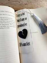 Load image into Gallery viewer, TTPD I cry a lot but I am so productive it&#39;s an art Bookmark
