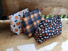 Load image into Gallery viewer, Orange Plaid make up bag
