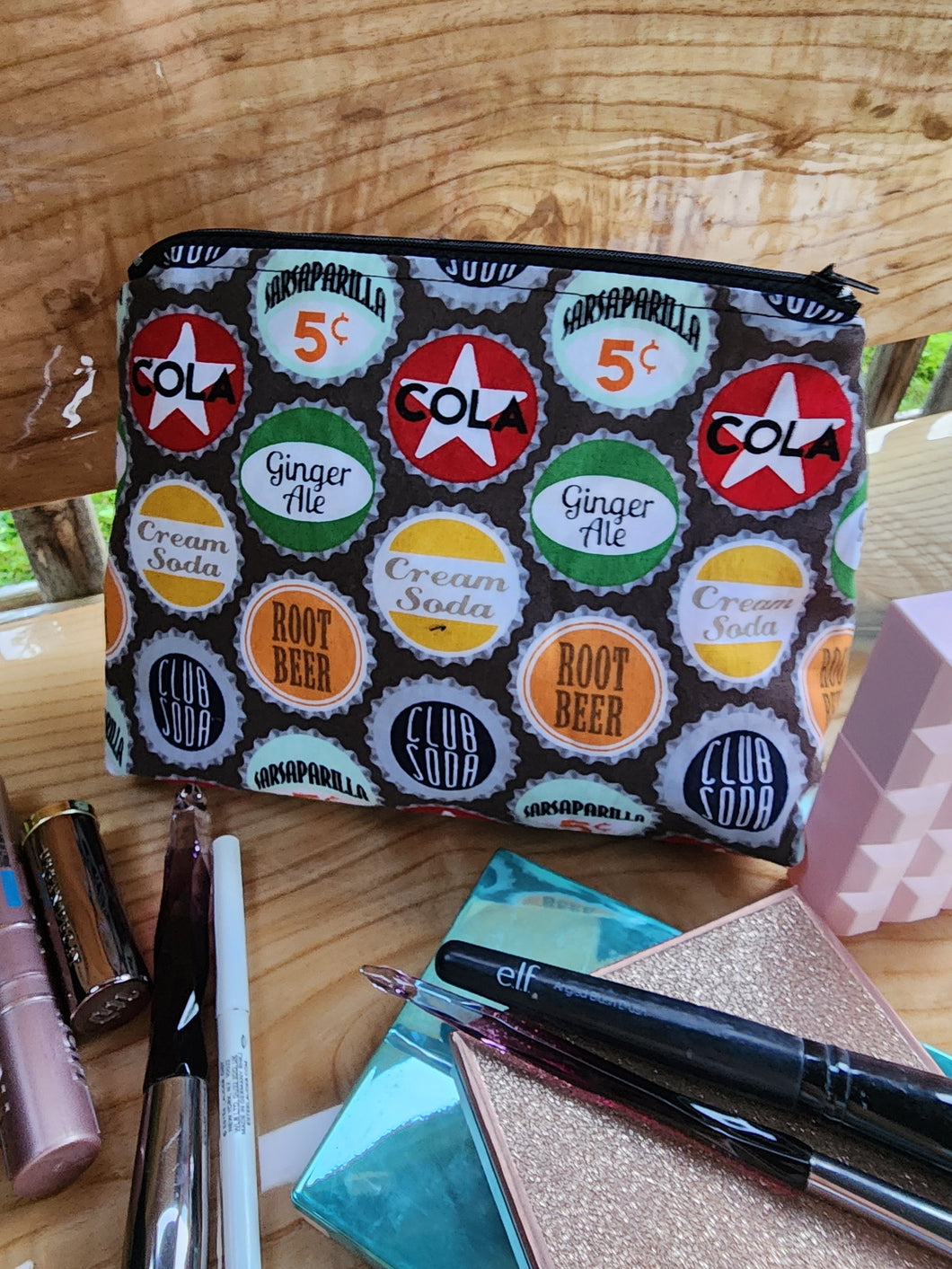 Bottle cap Make up Bag