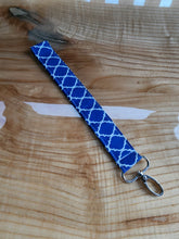 Load image into Gallery viewer, Royal Blue Lattice Key Fob
