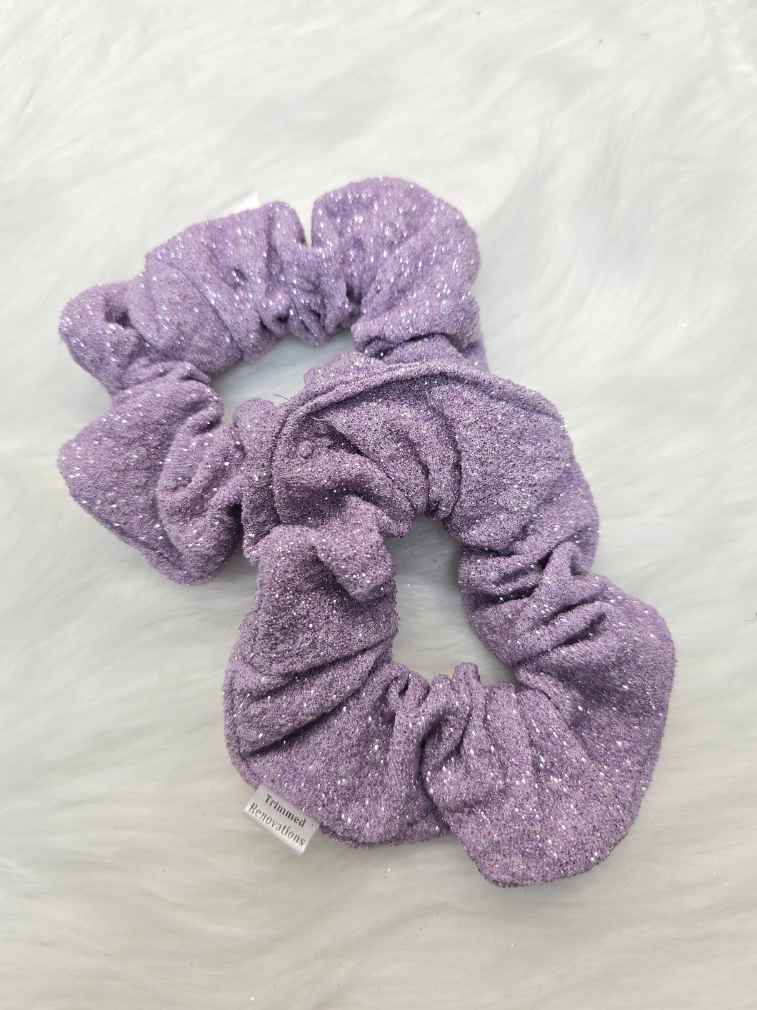 Sparkling lilac scrunchie