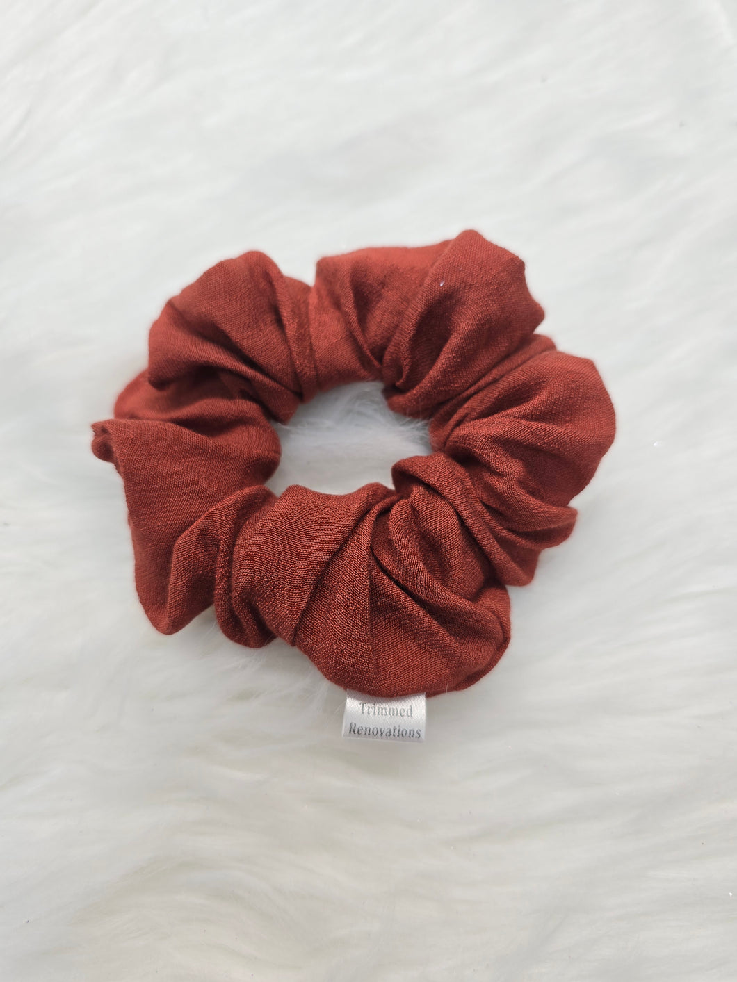 Burnt orange scrunchie