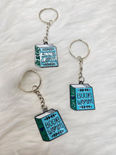 Load image into Gallery viewer, Book worm key chain

