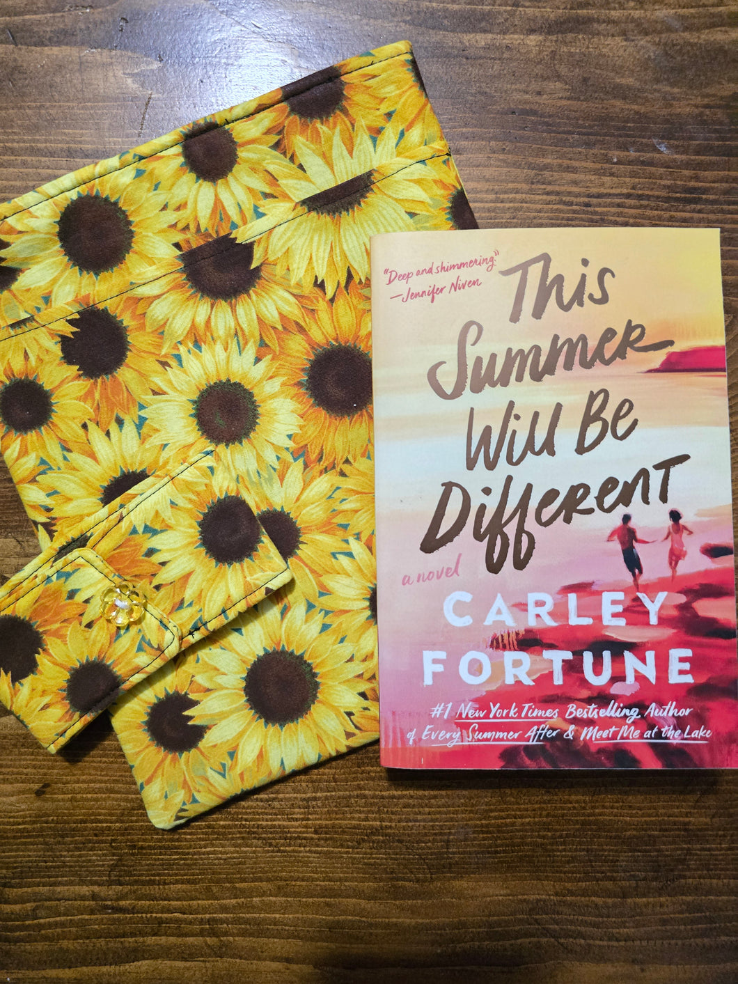 Bright sunflower book sleeve