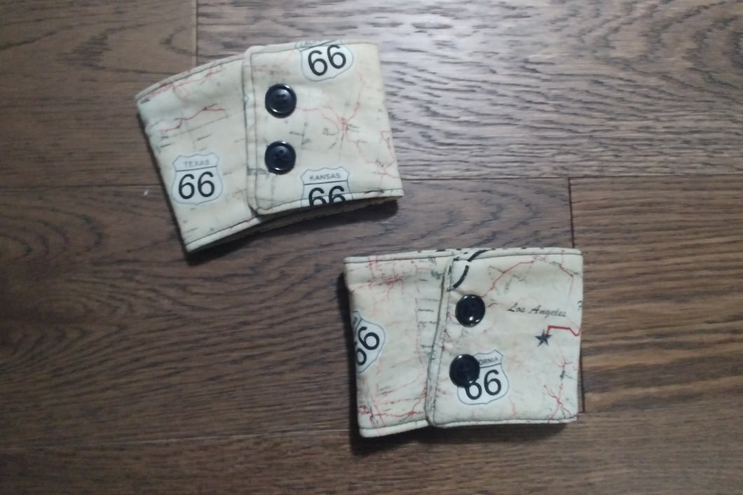 Route 66 Drink cozie blk buttons