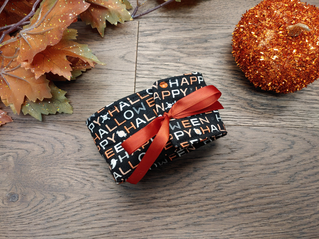 Black Halloween Drink Cozie