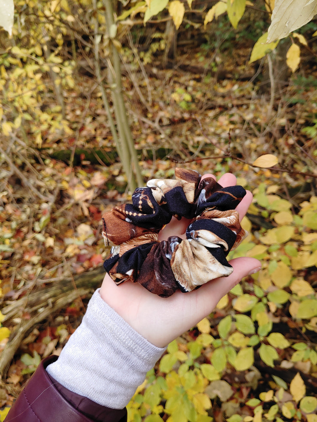 Horse Print Scrunchie