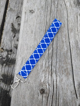 Load image into Gallery viewer, Royal Blue Lattice Key Fob
