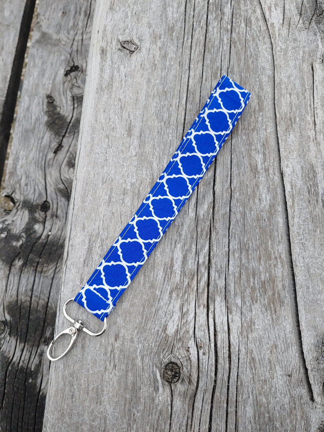 Royal Blue Lattice Key Fob