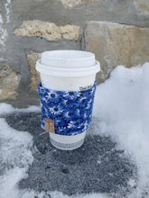 Load image into Gallery viewer, Denim Daisy Drink Cozie
