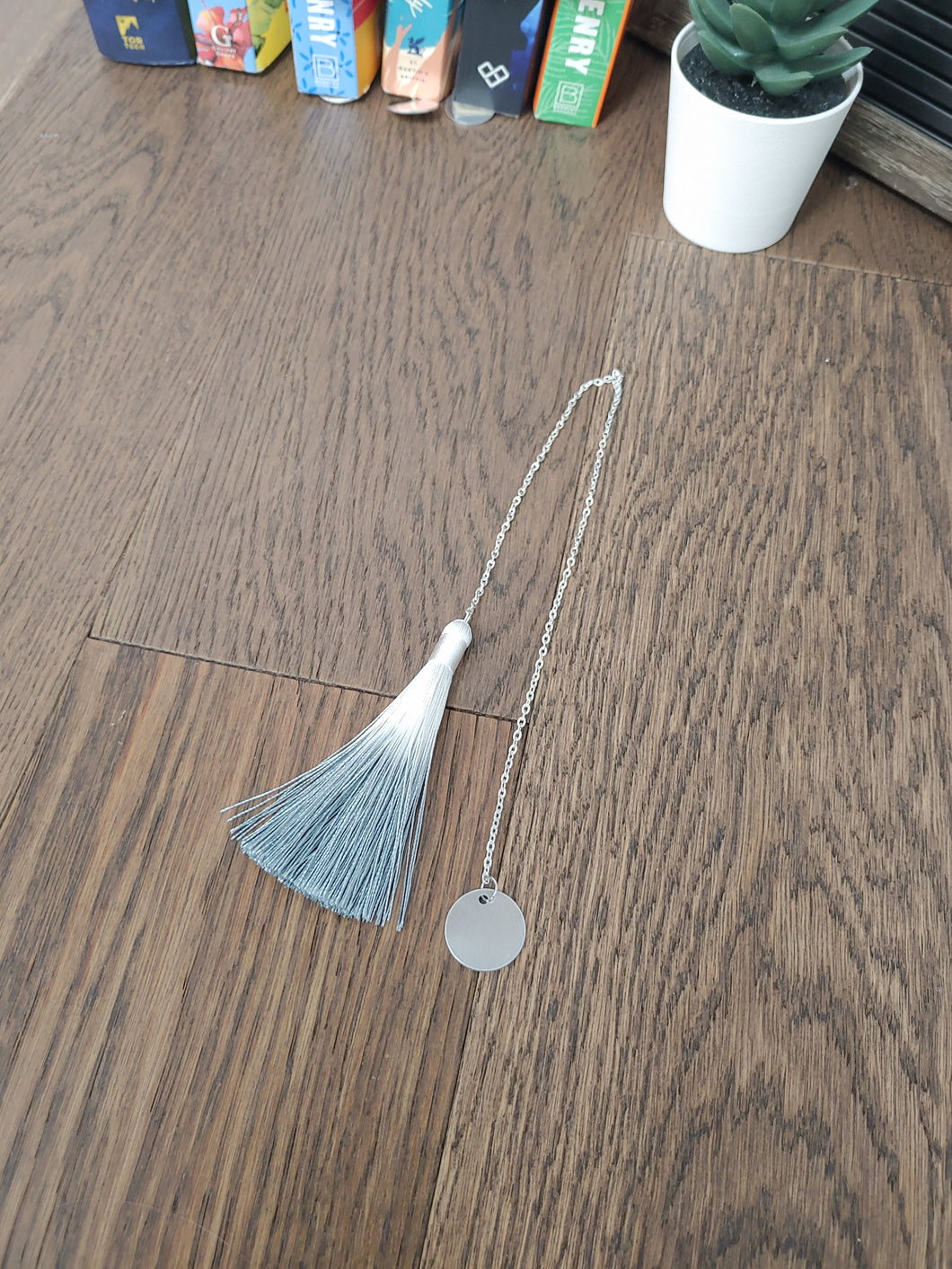 Steel Ombre Chain Bookmark