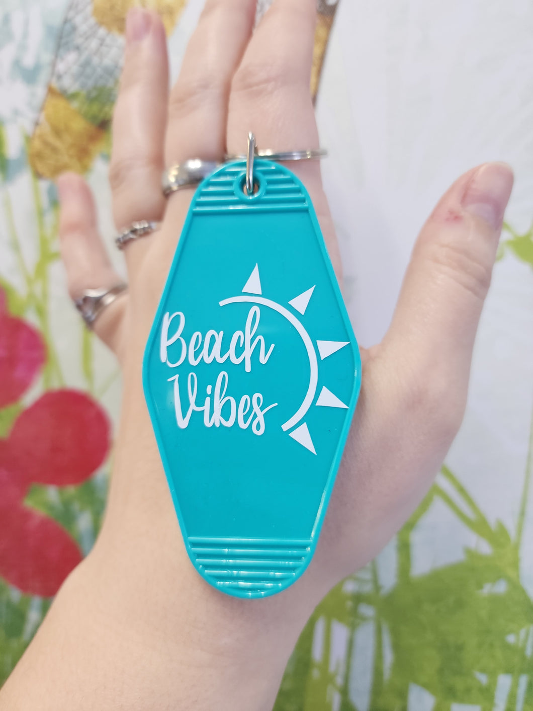 Beach Vibes Motel Key Chain