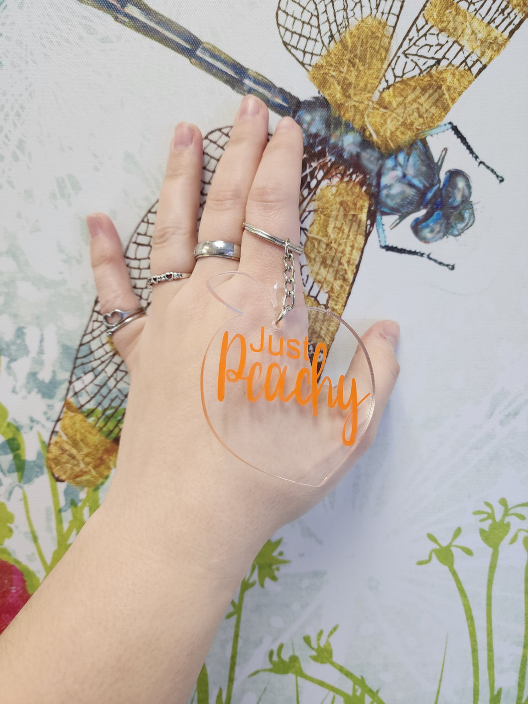 Just Peachy Key chain