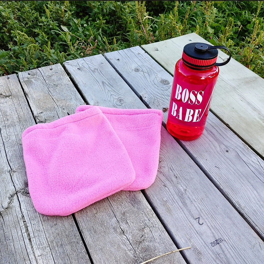 Pink Stirrup cover set